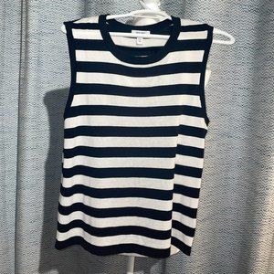 Nine West Striped Sweater Tank